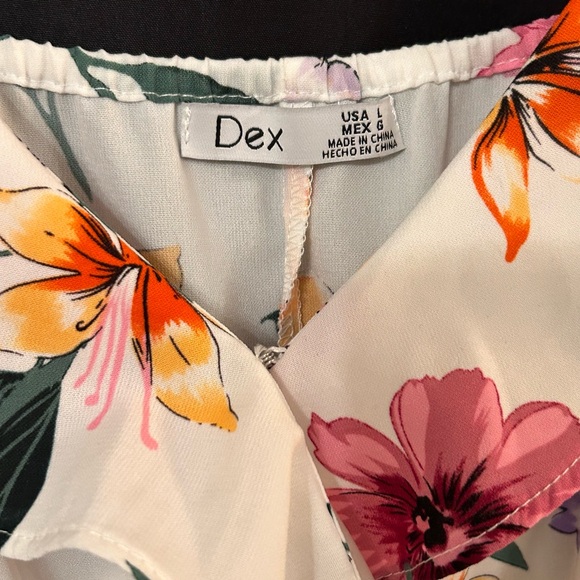 Floral Dex Mini Dress Excellent condition size Large - Picture 3 of 8